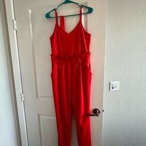 Red Orange jumpsuit